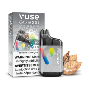F1-SensoryVisual-5K-ClearIceTobacco-Pack_e494b9fb-b546-40f6-947c-5de1ee46f104.png Clear Ice Tobacco Vuse GO 5000 - Disposable Vape