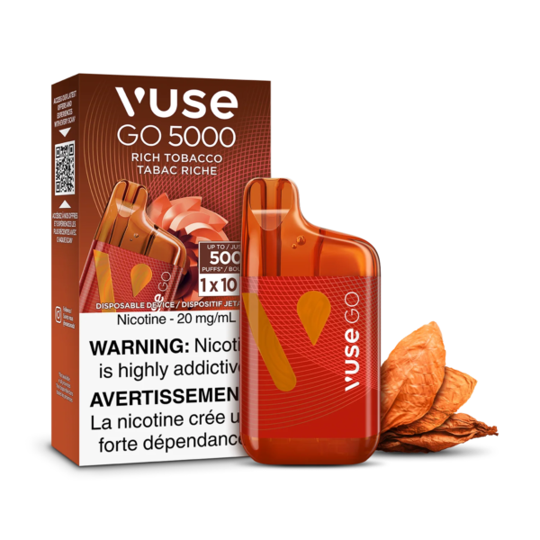 F1-SensoryVisual-5K-RichTobacco-pack_abec5cba-1eeb-44bb-8d29-a1c2c1656282.png Rich Tobacco Vuse GO 5000 - Disposable Vape
