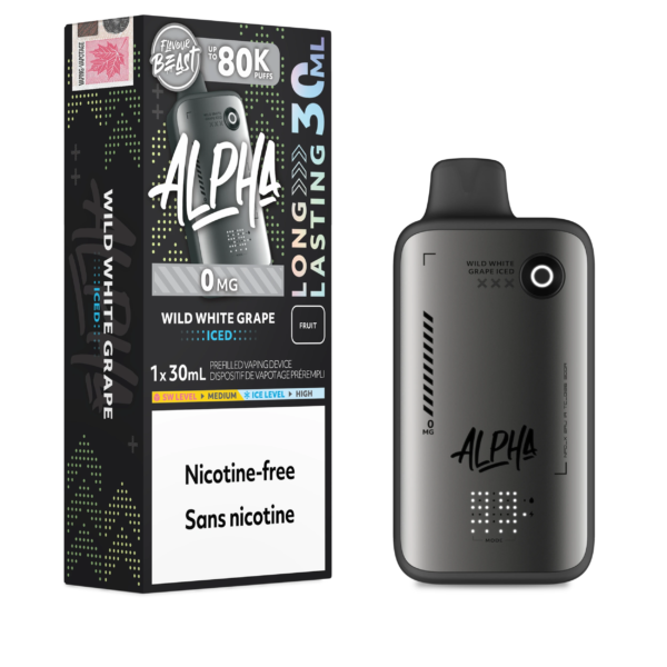 FlavorBeast_Alpha-0mg-JUN2026-Device_SP-EXS-WildWhiteGrapeIced.png Wild White Grape Iced Flavour Beast Alpha - Disposable Vape 80K