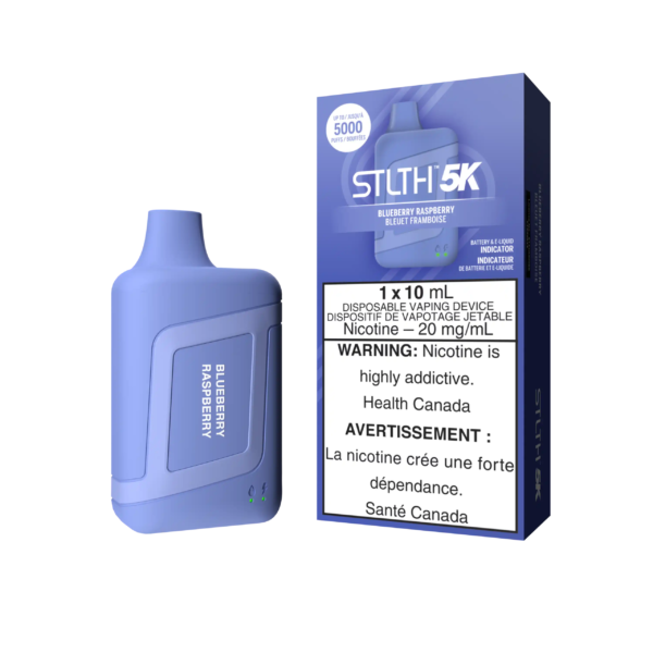 STLTH5K-DEVICE_KITPACKAGE-BLUEBERRYRASPBERRY.png Blueberry Raspberry Stlth 5K Box - Disposable Vape