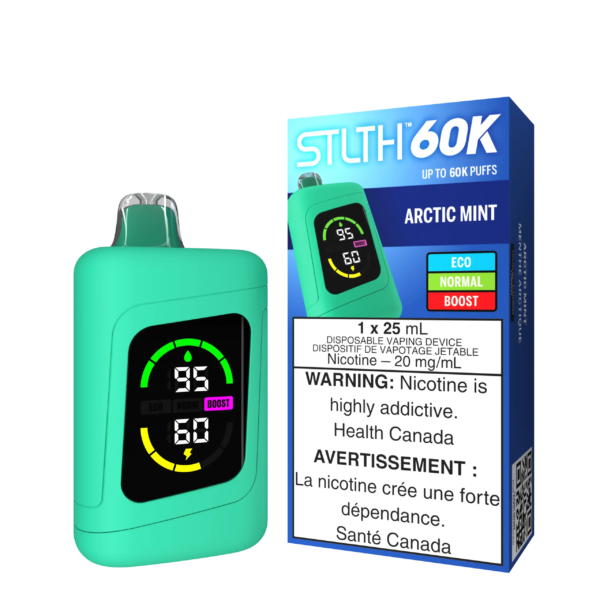 Arctic Mint Stlth 60K - Disposable Vape