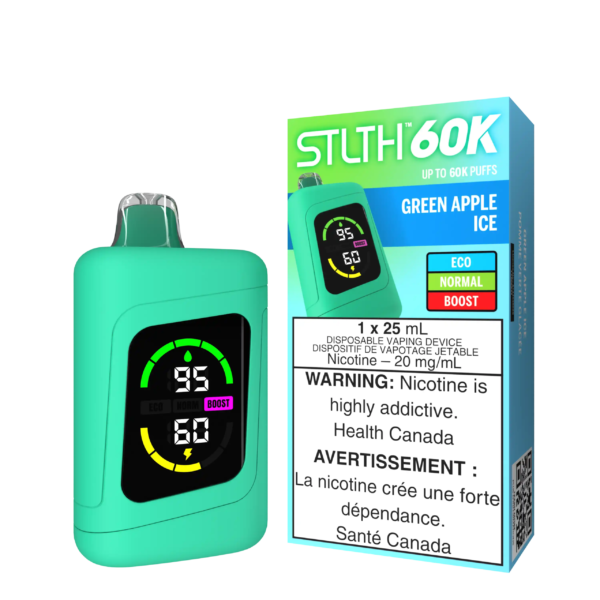 Green Apple Ice Stlth 60K - Disposable Vape