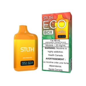 STLTHECOBOX-DEVICE_KITPACKAGE-JUICYPEACHICE.png Juicy Peach Ice Stlth Eco Box - Disposable