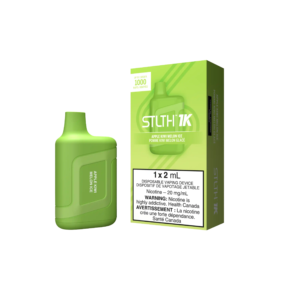 STLTH_1K_-_DEVICE_KIT_PACKAGE_-_APPLE_KIWI_MELON_ICE_-_20_MG.png STLTH 1K - Disposable Vape