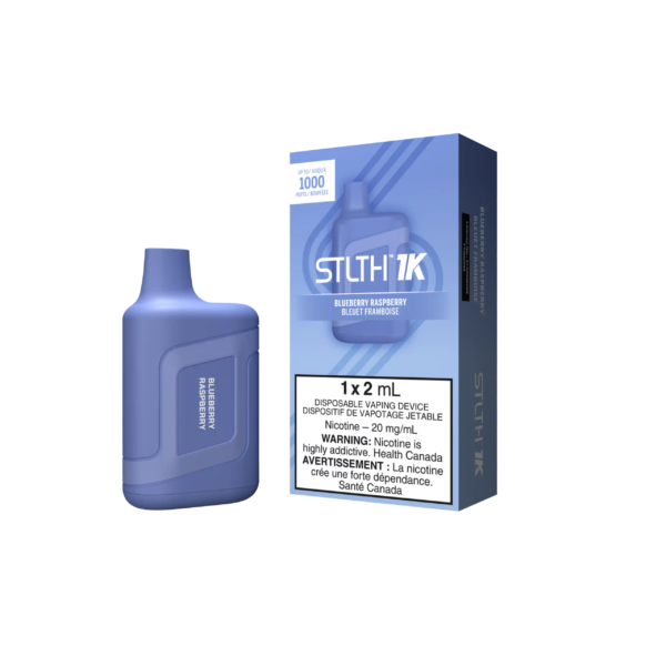 STLTH_1K_-_DEVICE_KIT_PACKAGE_-_BLUEBERRY_RASPBERRY_-_20_MG.png STLTH 1K - Disposable Vape
