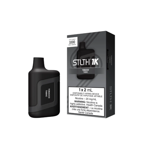 STLTH_1K_-_DEVICE_KIT_PACKAGE_-_TOBACCO_-_20_MG.png STLTH 1K - Disposable Vape